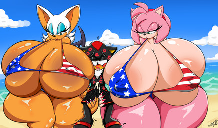 american_flag american_flag_bikini anthro areola bedroom_eyes big_breasts bikini black_body bodily_fluids breasts brown_areola bulge chest_tuft clothed clothing cum cum_in_clothing cum_through_clothing erection erection_under_clothing female flag_bikini footwear genital_fluids green_eyes group hair huge_breasts huge_hips huge_thighs hyper hyper_breasts kiss_mark larger_female male male/female multicolored_body narrowed_eyes open_mouth pink_hair red_eyes sandals seductive shoes size_difference smaller_male swimming_trunks swimwear tan_areola thick_thighs trio tuft two-piece_swimsuit two_tone_body united_states_of_america wet wet_clothing white_hair wide_hips conditional_dnp digitaldomain123 sega sonic_the_hedgehog_(series) amy_rose rouge_the_bat shadow_the_hedgehog bat eulipotyphlan hedgehog mammal 2023 absurd_res dated digital_media_(artwork) hi_res