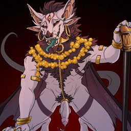 3_eyes 4_ears accessory anthro armpit_hair balls beard belly_hair blush bodily_fluids body_hair chest_hair claws cock_ring cum dripping ear_piercing ear_ring erection facial_hair fangs foreskin fur genital_fluids genitals gold_(metal) gold_jewelry hair humanoid_genitalia humanoid_penis jewelry kneeling leaking_precum looking_at_viewer looming looming_over male membrane_(anatomy) membranous_wings multi_ear multi_eye muscular muscular_anthro muscular_male nipples nude open_mouth pecs penis penis_accessory penis_jewelry piercing precum precum_drip pubes ring_piercing smile solo tail teeth tongue tongue_out wings conditional_dnp electroporn anothereidos_of_dragon_vein_r hybris_(anothereidos_r) bat mammal 1:1 digital_media_(artwork) hi_res