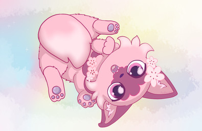 ambiguous_gender cat_tail cherry_blossom feral flower plant prunus_(flower) solo pyroashes nintendo pokemon generation_9_pokemon pokemon_(species) sprigatito absurd_res hi_res