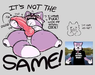 animal_dildo animal_sex_toy anthro balls bell bell_collar blush blush_lines bodily_fluids bow_collar bow_ribbon canine_dildo chastity_cage chastity_device cheek_tuft collar crying dialogue dildo eyes_closed facial_tuft genitals knot knotted_penis male open_mouth pawpads paws penis plushie sex_toy sharp_teeth small_balls solo sweat tail tears teeth text tuft zlut385 nuikami_(zlut385) animate_inanimate canid canine canis living_plushie mammal wolf colored digital_drawing_(artwork) digital_media_(artwork)