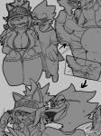 3:4 angry anthro avian beak berdly big_breasts big_butt bikini bikini_top bird bodily_fluids bottomless breasts butt butt_grab canid canine clenched_teeth clothed clothing coercion college_tem_(jyto) curvy_figure deltarune duo extortion eyewear featureless_crotch felid feline female fingering fist forced frown genital_fluids glasses grimace hair half-closed_eyes hand_on_butt hat headgear headwear heart_symbol hi_res jacket jyto looking_at_another looking_away male male/female mammal monochrome narrowed_eyes nervous penetration scowl shirt skimpy smug sweat swimwear teeth tem thick_thighs topwear two-piece_swimsuit undertale_(series) vaginal vaginal_fluids vaginal_penetration vein voluptuous wide_hips