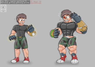 abs anthro armor athletic athletic_human athletic_male big_bulge black_body black_eyes black_fur black_nose body_size_growth bottomwear bulge camo camo_bottomwear camo_clothing camo_pants camo_print claws clothing detailed_bulge expansion fur fur_growth gauntlets genital_expansion genital_outline gloves growth handwear human_to_anthro male multicolored_body multicolored_fur muscle_growth muscular muscular_male muscular_thighs pants pattern_bottomwear pattern_clothing pattern_pants pawpads paws pecs penis_expansion possession red_sclera sharp_teeth sheath_outline shorts simple_background size_transformation snout snout_growth solo species_transformation tail tail_growth tail_growth_in_pants teeth tf_into_fictional_character thigh_expansion tight_clothing transformation transformation_sequence two_tone_body two_tone_fur white_body white_fur dr.rhyk-18 league_of_legends riot_games tencent foxlightning warwick_(lol) canid canine canis human mammal wolf 2026 digital_drawing_(artwork) digital_media_(artwork) hi_res sequence