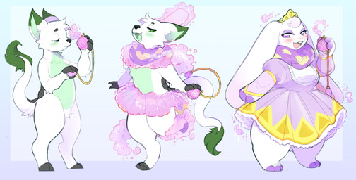 anthro blush breasts clothing dress female fur gender_transformation holding_perfume magic male mtf_transformation open_mouth simple_background smile solo species_transformation standing tail transformation white_body white_fur pawberry neopets tuli_(metrohunter) lagomorph leporid mammal rabbit 2023 digital_media_(artwork) hi_res sequence