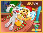 all_fours anthro big_breasts blush bodily_fluids breasts clothed clothing cum duo female footwear from_behind_position genital_fluids holidays legwear male male/female merry_christmas sex socks jaimeprecoz brandy_and_mr._whiskers christmas disney brandy_harrington mr._whiskers lagomorph mammal 2014 animated digital_media_(artwork) short_playtime