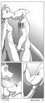 anthro butt canid canine canis comic digital_media_(artwork) domestic_dog duo english_text erection fellatio fish forsen genitals greyscale handjob hi_res interspecies kissing licking male male/male male_penetrated male_penetrating male_penetrating_male mammal marine monochrome nude obeke oral penetration penile penis penis_lick sex shark tail text tongue tongue_out