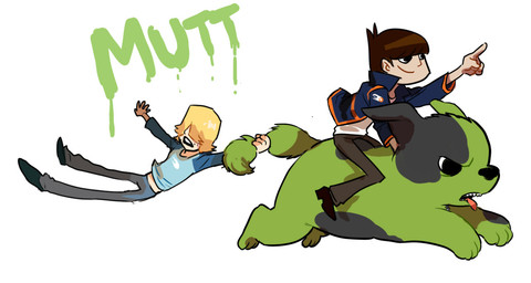 angry black_body black_clothing black_footwear black_fur black_fur_markings black_jacket black_shoes black_topwear blonde_hair blue_clothing blue_shirt blue_topwear bottomwear brown_hair clothing denim denim_bottomwear denim_clothing feral floppy_ears footwear freckled_face freckles fur green_body green_fur grey_bottomwear grey_clothing grey_jeans grey_pants group hair holding_tail jacket jeans light_body light_skin male multicolored_body multicolored_fur pants riding shirt tail tail_tuft tongue tongue_out topwear trio tuft two_tone_body two_tone_fur sniikt disney motorcity chuck_ryans mike_chilton canid canine canis domestic_dog human mammal 2012