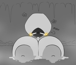 areola big_areola big_breasts big_nipples breasts eyes_closed female grey_background hot_spring huge_areola huge_breasts huge_nipples hyper hyper_breasts nipples onsen simple_background solo text water white_body forsakenedbread hollow_knight:_silksong hollow_knight_(franchise) team_cherry lace_(hollow_knight:_silksong) humanoid 2025 english_text hi_res