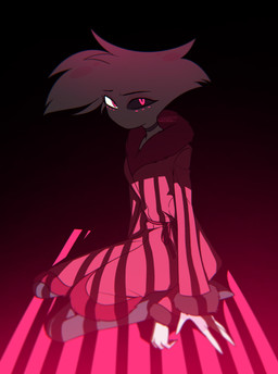 4_arms choker clothed clothing jewelry male mouthless multi_arm multi_limb necklace solo enaic31 hazbin_hotel hellaverse angel_dust arachnid arthropod demon humanoid spider absurd_res hi_res