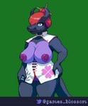 anthro big_breasts breasts claws clothing exposed_breasts female genitals hair mature_female nipples pussy red_hair smile smiling_at_viewer solo tail spicydurassno cherryblossomgames dragon_sleuth_brittany mythology noelle_(dragon_sleuth) dragon mythological_creature mythological_scalie scalie digital_media_(artwork) pixel_(artwork)