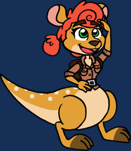 3_toes 4_fingers anthro backpack belt_buckle bent_arm big_head black_nose bottomless bottomless_anthro bottomless_female brown_backpack brown_body brown_dress_shirt brown_eyebrows brown_fur brown_tail buckle clothed clothed_anthro clothed_female clothing curly_hair eyebrow_through_hair eyebrows eyelashes feet female fingers fur green_eyes hair hand_on_hip hand_on_own_hip long_tail markings multicolored_body multicolored_fur multicolored_tail open_mouth open_smile pigtails pink_inner_ear pink_tongue red_hair simple_background smile solo spots spotted_markings spotted_tail standing tail tail_markings tan_body tan_fur tan_tail tapering_tail teeth thick_tail toes tongue translucent translucent_hair transparent_background white_spots wide_crotch captainquack64 activision spyro_the_dragon sheila_(spyro) kangaroo macropod mammal marsupial 2020 alpha_channel digital_drawing_(artwork) digital_media_(artwork) english_description flat_colors full-length_portrait hi_res portrait
