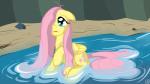 cutie_mark feathered_wings feathers female feral fur hair long_hair pink_hair sea seashore seaside solo water wet wings yellow_body yellow_feathers kyojiogami friendship_is_magic hasbro my_little_pony mythology fluttershy_(mlp) equid equine mammal mythological_creature mythological_equine pegasus 16:9 hi_res widescreen