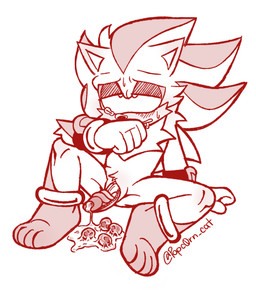anklet anthro blush bodily_fluids drooling egg fluffy fluffy_chest jewelry male oviposition ovipositor_penis saliva simple_background sitting sitting_on_ground solo tears unusual_anatomy white_background meowwabae sega sonic_the_hedgehog_(series) shadow_the_hedgehog eulipotyphlan hedgehog mammal 2022 digital_drawing_(artwork) digital_media_(artwork) hi_res