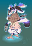 clothing dress feathers feet female glowing magic mystical solo talons toes wings dahbastard eukaryoticprokaryote eukayoticprokaryote chimera absurd_res hi_res model_sheet