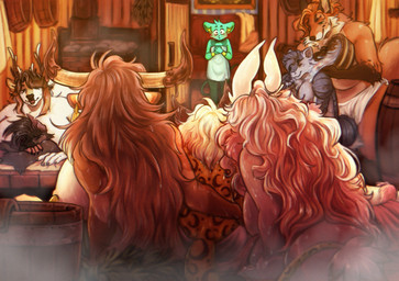 anthro antlers bathing_another black_body black_eyes black_fur black_hair black_spots blonde_hair blush bucket container eyes_closed female fur green_body green_fur green_hair grey_antlers grey_body grey_fur group hair horn hug inside male markings massage nude orange_body orange_fur pink_body pink_fur sauna sitting smile spots spotted_body spotted_fur steam tan_horn towel towel_only water white_towel yellow_body yellow_fur yellow_inner_ear wolfy_(artist) nintendo pokemon noel_(dozydoe) strike_(strikerman) trost-tata_(waffleborn) felid feline generation_4_pokemon mammal pokemon_(species) shinx unknown_species character_request hi_res