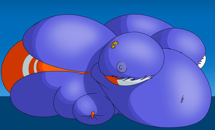 anthro belly big_belly big_breasts big_butt blobby blue_body boots bra breasts butt clothed clothing deep_navel female food food_on_breasts footwear grey_nipples huge_belly huge_breasts huge_butt huge_thighs hyper hyper_belly hyper_breasts hyper_butt hyper_thighs immobile morbidly_obese morbidly_obese_anthro morbidly_obese_female navel nipples non-mammal_nipples obese obese_anthro obese_female overweight overweight_anthro overweight_female panties pizza shoes sitting solo thick_thighs underwear aregularblueslime busty_bird avian bird corvid corvus_(genus) crow oscine passerine 2020 shaded