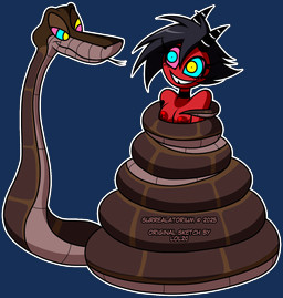 animated_edit anthro bestiality black_hair breasts brown_body brown_scales choker coiling dominant dominant_feral dominant_male duo eye_contact female feral hair horn humanoid_on_feral hypnosis hypnotic_eyes jewelry looking_at_another male male/female mind_control necklace nude nude_female nude_humanoid outline red_body red_skin restrained_arms ringed_eyes ripples scales simple_background smile submissive submissive_female submissive_humanoid teeth tooth_gap transparent_background white_outline lol20 surrealatorium third-party_edit hellaverse helluva_boss the_jungle_book kaa_(jungle_book) millie_(helluva_boss) demon horned_humanoid humanoid imp indian_python python reptile scalie snake 2025 alpha_channel animated color_edit colored hi_res