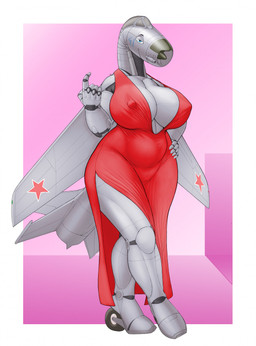 aircraft airplane anthro back_wings big_breasts big_nipples breasts cleavage cleavage_cutout clothed clothing cockpit curvy_figure cutout dress female fin grey_body jet jet_engine looking_at_viewer machine metallic_body nipple_outline nipples not_furry simple_background smile solo standing tail tail_fin thick_thighs vehicle voluptuous wheel wheel_feet wide_hips wings ndragon3 aeromorph living_aircraft living_machine living_vehicle robot digital_media_(artwork) hi_res