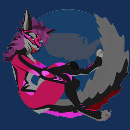 anthro blue_eyes fur fur_markings globe hair male markings pink_body pink_fur pink_hair solo united_states_of_america c0zm0comedy jex rexouium 1:1 absurd_res alpha_channel hi_res