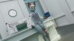 anthro big_penis blonde_hair casual_exposure chair clock clothing container costume cup flaccid furniture genitals hair humanoid_genitalia humanoid_penis inside leaning leaning_on_table looking_at_viewer male mug penis solo standing sudabanan animal_crossing nintendo raymond_(animal_crossing) felid feline mammal 16:9 3d_(artwork) digital_media_(artwork) hi_res widescreen