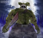 abs anthro armpit_hair body_hair bottomwear clothed clothing fog forest forest_background fur hair holidays looking_at_viewer machete male mask melee_weapon moon muscular muscular_anthro muscular_male nature nature_background night nipples pants pecs plant solo tree weapon dg254 five_nights_at_freddy's five_nights_at_freddy's_3 friday_the_13th_(series) halloween scottgames jason_voorhees springtrap_(fnaf) animal_humanoid humanoid lagomorph leporid mammal mammal_humanoid rabbit absurd_res digital_media_(artwork) hi_res