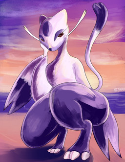 anthro big_butt butt detailed_background female looking_at_viewer outside smile solo sunset text thick_thighs nozabii nintendo pokemon generation_5_pokemon mammal mienshao mustelid pokemon_(species) 2018 absurd_res english_text hi_res