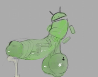 balls big_balls big_penis bodily_fluids cum genital_fluids genitals glans green_body huge_balls huge_penis humanoid_genitalia humanoid_penis hyper hyper_genitalia hyper_penis leaking_cum penis small_but_hung nevescommander android_(os) google bugdroid