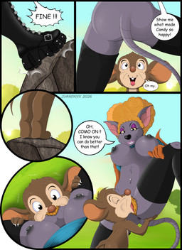anthro boots breasts butt clothing cunnilingus duo female footwear genitals hand_on_another's_butt hand_on_butt leather leather_boots leather_clothing leather_footwear leather_socks licking male male/female oral park piercing plant pubes rock sex shoes text tongue tree vaginal vulva young juanonyx an_american_tail cat_city don_bluth pannonia_filmstudio cookie_(cat_city) fievel_mousekewitz mammal mouse murid murine rat rodent english_text hi_res