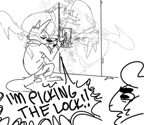 angry anthro black_and_white canine caprine charlie_(weaver) clothed clothing dialogue disney duo english_text fan_character fangs female flailing fox hi_res lockpicking male mammal monochrome nobby_(artist) pack_street remmy_cormo sheep teeth text yelling zootopiaRating: SafeScore: 15User: Nicklo6649Date: April 17, 2018