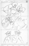 4_fingers angry anthro anthro_on_anthro arm_grab breast_lick breast_play breasts canid canine canis clothed clothing coat comic english_text fangs female female_on_bottom fingers fox graphite_(artwork) group hair hi_res licking lying male male/female male_on_top mammal medium_breasts michael_higgs molestation monochrome muscular muscular_anthro muscular_male nipple_outline on_back on_bottom on_top open_clothing open_coat open_mouth open_topwear pain_stars pencil_(artwork) shirt shocked t-shirt tank_top teeth text tongue tongue_out topwear traditional_media_(artwork) uvula wolf