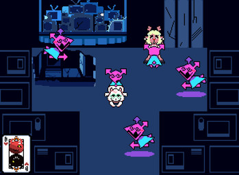 aged_up ambiguous_gender anthro bodily_fluids cum female game_over gameplay_mechanics genital_fluids group male male/female sprite sprite_art vaginal bladedbard deltarune undertale_(series) noelle_holiday ralsei darkner virovirokun 2026 animated digital_media_(artwork) pixel_(artwork) pixel_animation