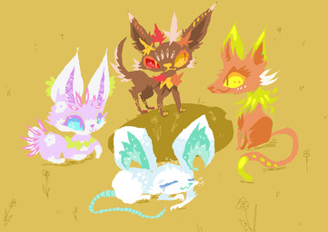 ambiguous_gender brown_body brown_fur eyes_closed feral fur grass group multicolored_body multicolored_fur orange_body orange_fur orange_tail pink_body pink_fur plant sleeping smile tail toony white_body white_fur naircat domestic_cat felid feline felis lagomorph leporid mammal mouse murid murine rabbit rodent 2017 digital_drawing_(artwork) digital_media_(artwork) microsoft_paint_(artwork)