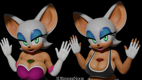 alternate_costume anthro armwear big_breasts breasts chaos_emerald choker cleavage clothed clothing elbow_gloves fangs female fingerless_gloves gem gloves green_eyes handwear jewelry makeup necklace side_boob solo teeth 3drendernoob nottanj_(modeler) sega sonic_the_hedgehog_(series) rouge_the_bat bat mammal 16:9 3d_(artwork) 4k absurd_res digital_media_(artwork) hi_res widescreen
