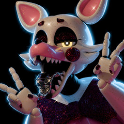 4_fingers anthro bow_tie colored_nails double_v_sign eyeshadow female fingers gesture glistening glistening_body glistening_bow glistening_tongue glitter glowing glowing_eyes grey_tongue half-closed_eyes hand_gesture looking_at_viewer machine makeup nails narrowed_eyes open_mouth pink_body purple_bow_tie purple_eyeshadow purple_nails segmented_tongue sharp_teeth solo sparkles teeth tongue tongue_out v_sign white_body yellow_eyes lightshow_nsfw mishuyuu_(modeler) five_nights_at_freddy's five_nights_at_freddy's_2 scottgames mangle_(fnaf) animatronic canid canine fox mammal robot robot_anthro 1:1 3d_(artwork) bust_portrait digital_media_(artwork) hi_res icon portrait