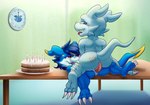 anal anthro duo genitals hair male male/male penis sex tail fennephilim_fox bandai_namco digimon mythology fan_character shiromon_(shiromon999) yami_the_veemon digimon_(species) dragon fanmon mythological_creature mythological_scalie reptile scalie veemon hi_res