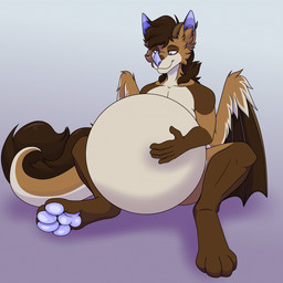 abdominal_bulge anthro belly belly_hug big_belly female fluffy fluffy_tail fur horn hug oral_vore paws smile soft_vore solo tail tender vore wings duskovich vlada_dusk mythology moonii_(fabiqueen) bat dragon hybrid mammal mythological_creature mythological_scalie scalie 1:1 2026 animated digital_media_(artwork)