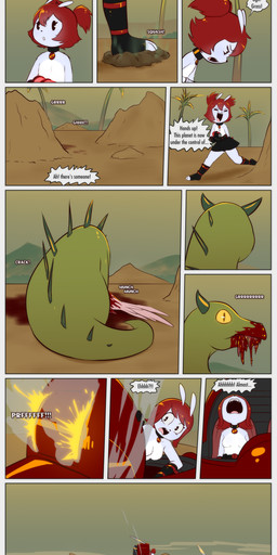 3_toes 4_fingers annoyed antennae_(anatomy) anthro blood blood_puddle bodily_fluids bottomwear breasts clothed clothing collar confusion disgust disgusted_face duo dust dust_cloud eating fail failure feces feet female fingers flat_chested foot_shot gore growling happy hard_vore holding_object holding_weapon horn natural_breasts naturally_censored naturally_censored_breasts onomatopoeia plant pupils ranged_weapon raygun sharp_teeth skimpy skirt slit_pupils smile smoke sound_effects sparks spines stepping_on_poop teeth text threatening_with_weapon toes topless topless_female tree vore weapon wince e254e the_short_one_(e254e) the_tall_one_(e254e) those_two_girls_(e254e) unnamed_character alien dinosaur monster prehistoric_species reptile scalie worm absurd_res hi_res smaller_version_at_source