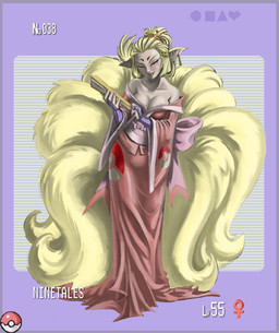 anthro bittenhard canine clothed clothing eyes_closed facial_markings female fire_type fox gijinka japanese_clothing kimono looking_at_viewer mammal markings multiple_tails ninetales nintendo pokémon pokémorph solo standing video_games
Rating: Safe
Score: 1
User: LadyFuzztail
Date: March 12, 2007 anthro bittenhard canine clothed clothing eyes_closed facial_markings female fire_type fox gijinka japanese_clothing kimono looking_at_viewer mammal markings multiple_tails ninetales nintendo pokémon pokémorph solo standing video_games
Rating: Safe
Score: 1
User: LadyFuzztail
Date: March 12, 2007