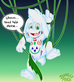 anthro balls bodypaint bound entangled erection foreskin fur genitals gradient_background green_background green_eyes male male_anthro markings nude penis plant scut_tail short_tail simple_background tail text tribal tribal_markings vines white_body young k_vicko undertale undertale_(series) asriel_dreemurr boss_monster_(undertale) bovid caprine goat mammal absurd_res english_text hi_res