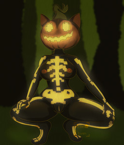 anthro big_breasts breasts female food for_a_head fruit genitals nipples plant pumpkin pumpkin_head solo spread_legs spreading thick_thighs mrgenoraven epic_games fortnite spice_(fortnite) domestic_cat felid feline felis humanoid mammal object_head absurd_res digital_media_(artwork) hi_res