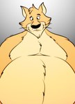 anthro belly big_belly black_nose male moobs overweight overweight_male simple_background solo anilover16 brok_the_investigator cowcat_games sin_silver kangaroo macropod mammal marsupial 2023 absurd_res hi_res