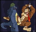2014 abs alabaster_tablespoon anal anal_penetration anthro ape balls biceps blue_skin bound brown_fur butt claws crocodile cum cum_on_chest cum_on_penis cum_on_self cum_on_stomach cum_string cumshot donkey_kong donkey_kong_(series) donkey_kong_country duo erection fangs forced_sex fur gay glans helmet horn humanoid_penis interspecies kremling leaking male mammal muscles necktie nintendo nipples nude open_mouth orgasm pecs penetration penis precum primate reptile rope scales scalie sex spread_legs spreading suspension teeth toned tongue tongue_out uncut vein video_games
Rating: Explicit
Score: 11
User: unforget
Date: March 11, 2014