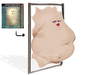 bedroom_eyes cursed_image female lips male male/female narrowed_eyes nightmare_fuel seductive veiny_belly what_has_science_done mommyhexx british_broadcasting_corporation doctor_who cassandra_(doctor_who) human mammal hi_res meme
