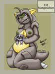 after_transformation anthro anthrofied breasts duo female genitals male male/female nipples nude pokedex_number pokemorph pose pouch_(anatomy) young bernardol22 hitori09 nintendo pokemon ash_ketchum delia_ketchum baby_kangaskhan generation_1_pokemon kangaskhan pokemon_(species) shiny_pokemon hi_res pinup