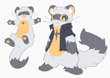 anthro blush bottomless clothed clothing cute_fangs dipstick_tail facial_markings fangs gloves_(marking) green_eyes head_markings jacket jacket_only looking_at_viewer male markings mask_(marking) open_mouth simple_background smile solo tail tail_markings teeth topwear topwear_only white_background nyano52 mammal procyonid raccoon 2022 digital_media_(artwork)