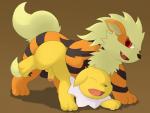 anal anal_penetration balls duo erection feral genitals male male/male male_penetrated male_penetrating male_penetrating_male nude penetration penis sex simple_background infinitydoom nintendo pokemon arcanine canid canine eeveelution generation_1_pokemon jolteon mammal pokemon_(species)