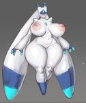 areola biped blush bodily_fluids breasts eyelashes female genital_fluids genitals nipples pupils pussy thick_thighs vaginal_fluids white_body wide_hips shinyglute palworld pocketpair alien alien_humanoid humanoid lunaris_(pal) pal_(species) hi_res