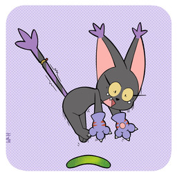 animal_instincts anthro black_body black_fur bodily_fluids claws clothing cucumber eyelashes female food fruit fur gloves handwear jewelry jumping open_mouth plant scared solo surprised tail tears teeth mr_harinezumi bandai_namco digimon nera_(el_senor_erizo) blackgatomon digimon_(species) felid feline mammal 1:1 absurd_res hi_res