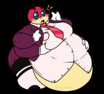 4_arms antennae_(anatomy) anthro anthrofied belly big_breasts blush breasts clothed clothing female fondling multi_arm multi_limb non-mammal_breasts obese obese_anthro obese_female open_mouth overweight overweight_anthro overweight_female pokemorph self_fondle simple_background solo transparent_background chub-united nintendo pokemon patsy_bennett arthropod generation_2_pokemon insect ledian pokemon_(species) 2019 alpha_channel digital_drawing_(artwork) digital_media_(artwork)