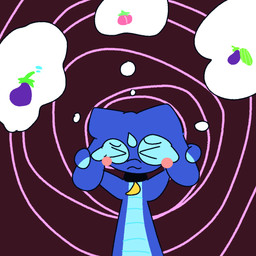 abstract_background anthro collar fantasizing male moon simple_background solo spiral_background thought_bubble worried arte_misee nintendo pokemon gecqua generation_10_pokemon pokemon_(species) reptile scalie 1:1 2026