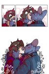 blush clothing dialogue eyes_closed inside kissing male male/male romantic simple_background text white_background bastriw fernando_(bastriw) pato_(bastriw) canid canine canis domestic_cat domestic_dog felid feline felis mammal 2:3 comic hi_res